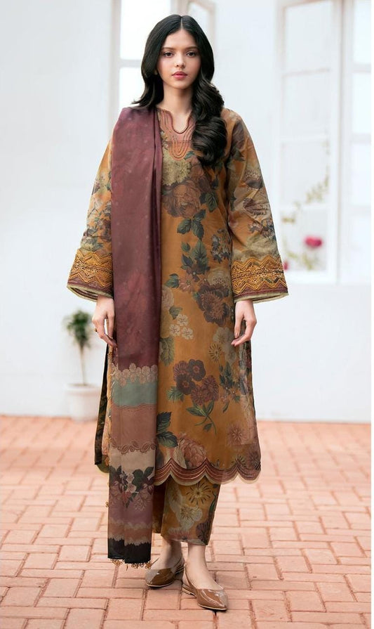 Baroque - 3 Piece - Digital Printed Lawn Suit